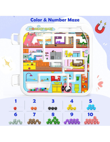 HumorPlay Tablero Musical Ocupado 15-en-1 Juguete Montessori