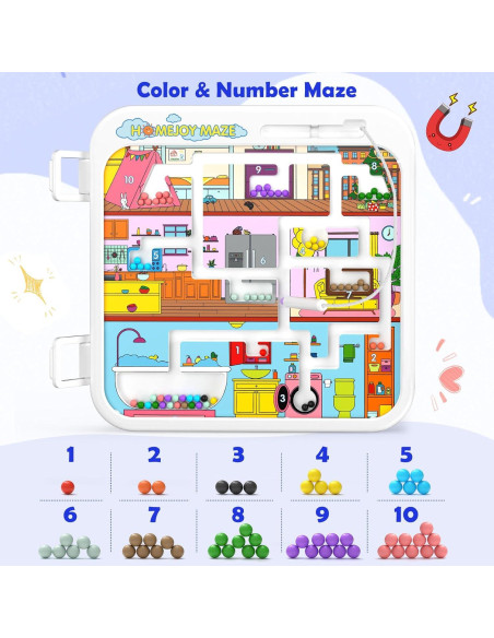 HumorPlay Tablero Musical Ocupado 15-en-1 Juguete Montessori