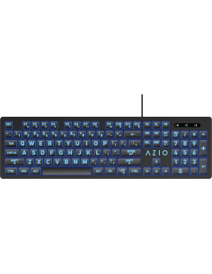 Teclado USB Azio KB512 con Retroiluminación 3 Colores 2