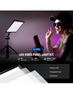 Panel de Luz LED NEEWER 9" Dimmable 3200K-5600K NL-116AI 2