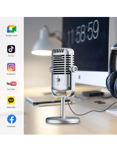 Micrófono USB Saramonic XMIC-Z3 Cardioide con Filtros Antipop 2