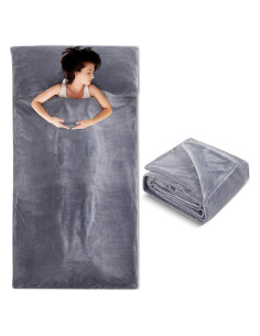 Forro de Saco de Dormir Franela Remagr ZK1668 220x105 cm Gris