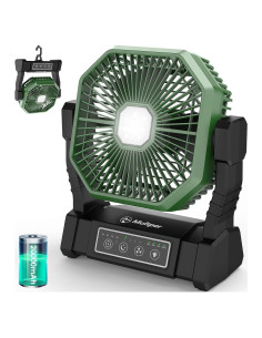 Ventilador de Camping Recargable 20000mAh Multper con Linterna LED