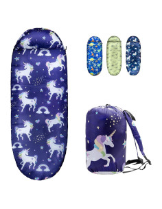Saco de Dormir para Niñas Rioyalo Unicornio Arcoíris 3 Temporadas