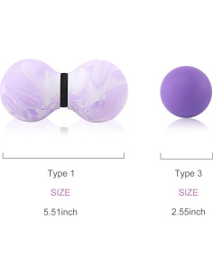 Pelotas de Masaje TXJ - Lacrosse y Cacahuate, Goma, 13.97 cm 2