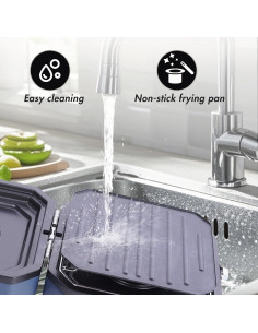 Estufa de Camping CloudHand 2 Quemadores Plegable 1500W Azul 2