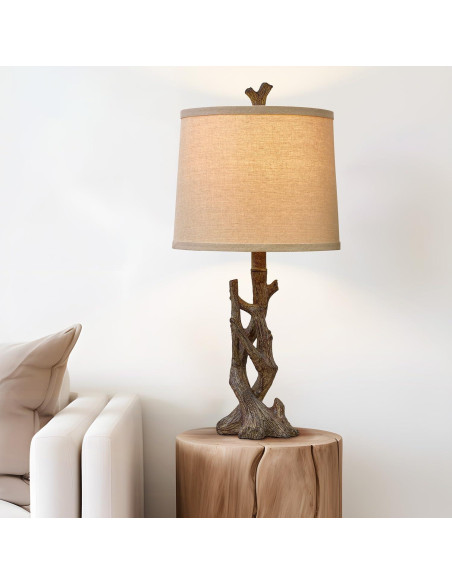 Conjunto de 2 Lámparas de Mesa OYEARS Rústicas 58cm