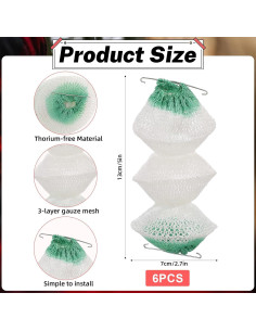 Juego de 6 Fundas de Linterna de Gas Lnngub 3 Capas 13x7 cm 2