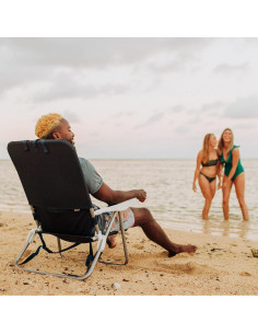 Silla de Playa Plegable Oniva Mónaco Azul Marino 6 Posiciones 2