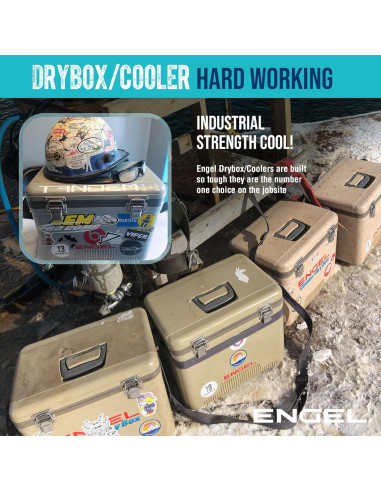 Cooler ENGEL 19QT Hermético + Vaso Aislado 22oz + Hielo