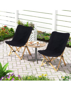 Sillas de Camping Plegables KOTEK 2 Pack, Soporta 150 Kg 2