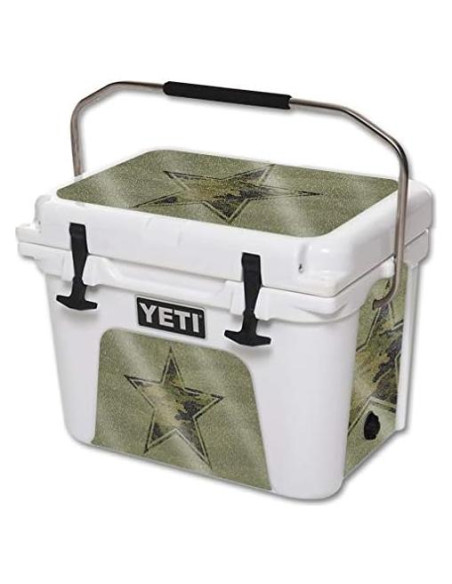 Piel Brillante MightySkins para Enfriador YETI 20 qt - Estrella del Ejército