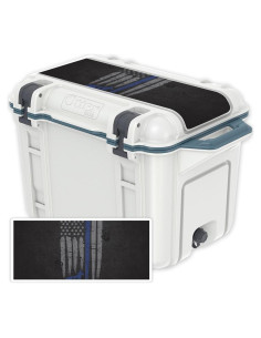 Piel Vinilo Protectora MightySkins para Tapa Enfriador OtterBox 45 qt - Azul Delgada K9