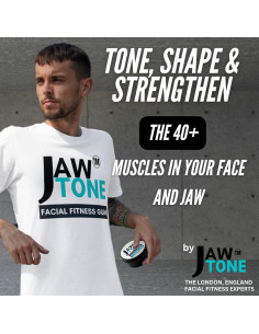 Chicle Duro JawTone para Fitness Facial y Mandíbula Menta 40 Unidades 2