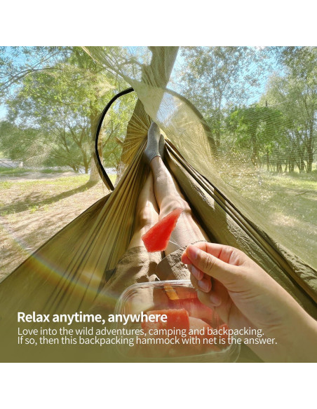 Hamaca Portátil Btrwor con Red Antimosquitos 261x140cm