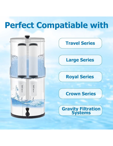 Filtro Cerámico Larayci Mejorado para Agua Berkey 4 Unidades Filtro Cerámico Larayci Mejorado para Agua Berkey 4 Unidades