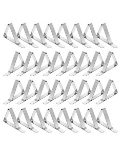 Clips para Manteles TriPole 32 Piezas Acero Inoxidable Reutilizables