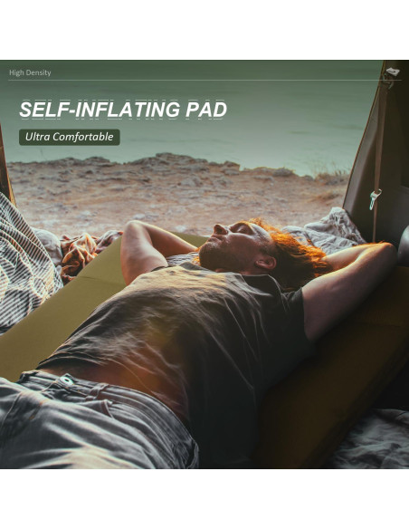 Colchoneta Autoinflable Calanofin 196x68.6cm Espuma Memoria