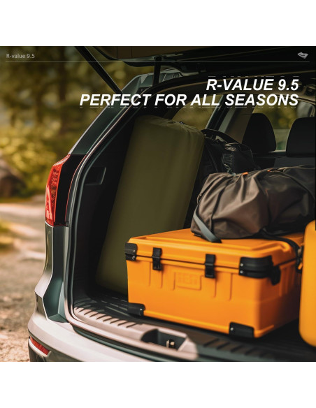 Colchoneta Autoinflable Calanofin 196x68.6cm Espuma Memoria