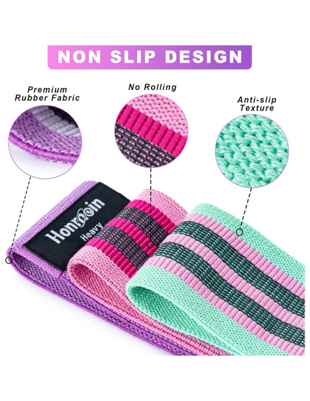 Bandas de Resistencia Honmein - 3 Niveles para Fitness