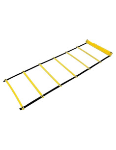 Escalera de Agilidad Sportime 8.99m x 42cm Ajustable Amarillo
