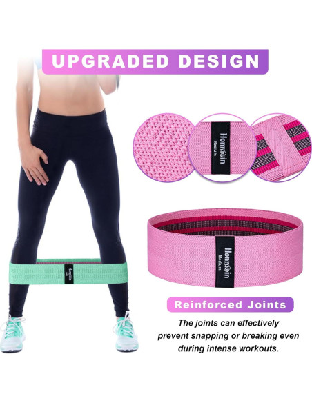 Bandas de Resistencia Honmein - 3 Niveles para Fitness