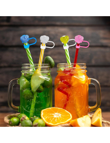 6 Tapas de Silicona para Popote Hikkcos 10mm Stanley 30/40 Oz