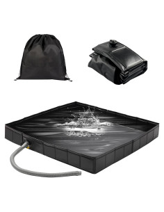 Base de Ducha Plegable GTian 104 cm x 104 cm para Exterior