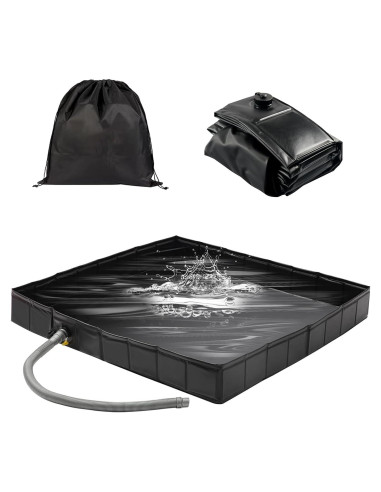 Base de Ducha Plegable GTian 104 cm x 104 cm para Exterior