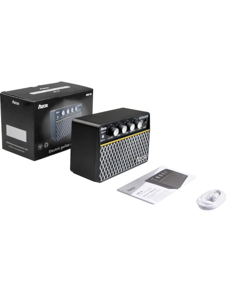 Amplificador de guitarra AZOR ABA-10, 10W recargable USB-C