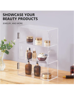 Caja de Exhibición Acrílica KaloTidy con Cerradura 30x15x40 cm 2