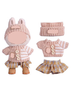 Conjunto de Ropa para Muñecas La Bubu 17cm - 3 Piezas Amarillo