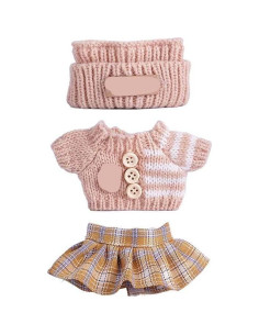 Conjunto de Ropa para Muñecas La Bubu 17cm - 3 Piezas Amarillo 2