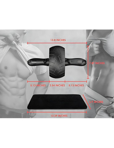Rodillo Abdominal Godbod Ultra-Ancho con Rebote Automático