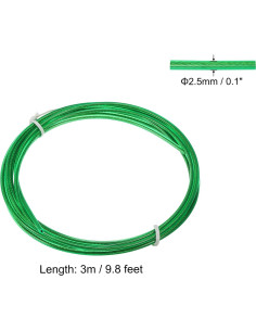 Cable de Reemplazo para Cuerda de Saltar PATIKIL Verde 3m 2