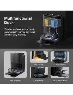 Robot Aspiradora y Mopa Roborock Qrevo S 7000Pa Negro 2