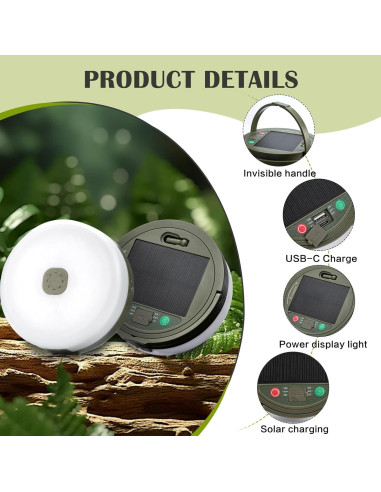 Luces de Camping Solares Sutaig 10m, 8 Modos, Impermeable