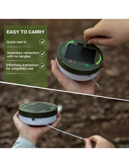 Luces de Camping Solares Sutaig 10m, 8 Modos, Impermeable