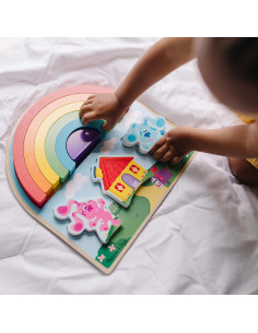 Rompecabezas apilable de madera Melissa & Doug - Pistas de Blue y tú! 9 piezas 2