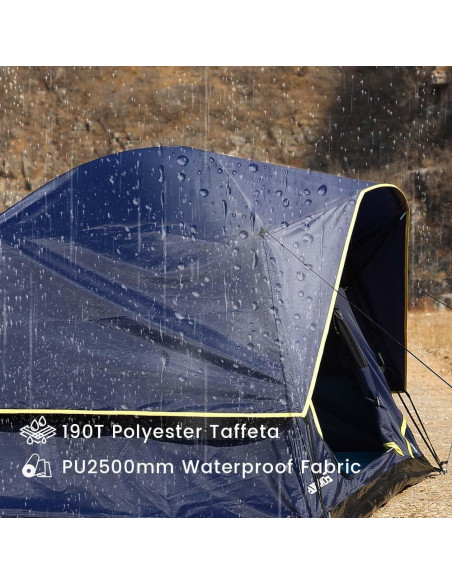 Carpa de Camping EchoSmile para 2 Personas, Impermeable y Ligera