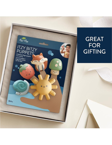 Conjunto de Juguetes de Baño Itzy Ritzy - 4 Marionetas y 1 Juguete