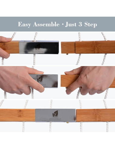 Hamaca Portátil SUNCREAT para Exterior, Soporta 204 kg, Patrón Gris