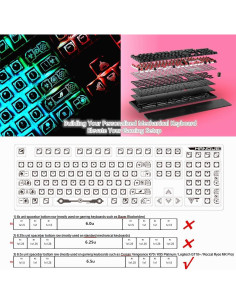 Teclas Retroiluminadas 104 para Teclados Corsair K70 K95 K65 2