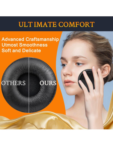 Almohadillas de Reemplazo SOULWIT para Auriculares Jabra Engage 55/65/75 Estéreo