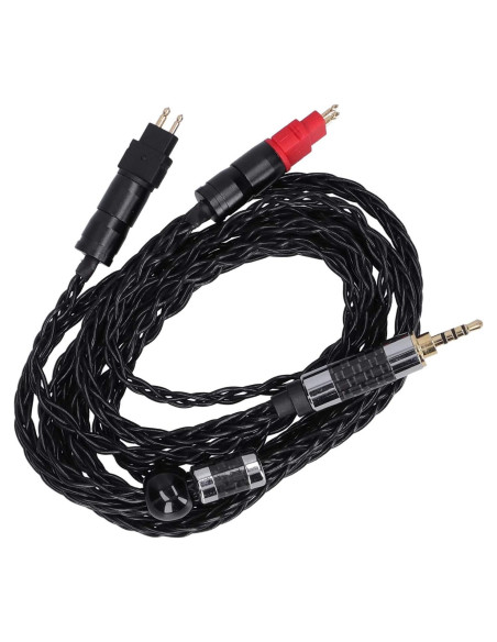 Cable de Audio Balanceado Sanpyl 8 Núcleos Plata 2.5mm para Sennheiser