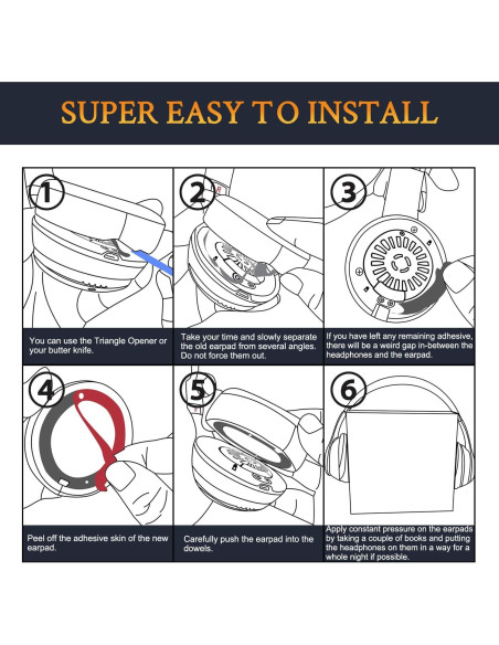Almohadillas de Gel Refrigerante SoloWIT para Auriculares Beats Solo 2 y 3 - Negro