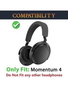 Almohadillas de Piel de Cordero SOULWIT para Sennheiser Momentum 4 2