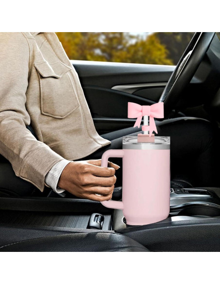 3 Fundas de Pajita de Silicona DJAIOD para Vasos Stanley 30/40Oz