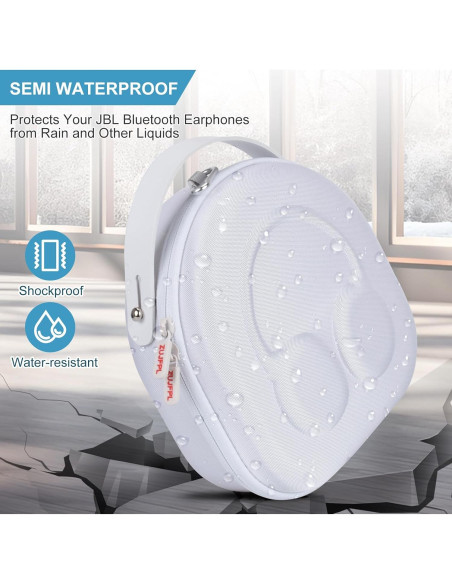 Funda Dura EVA ZUJFPL para Auriculares JBL y Sony - Blanca