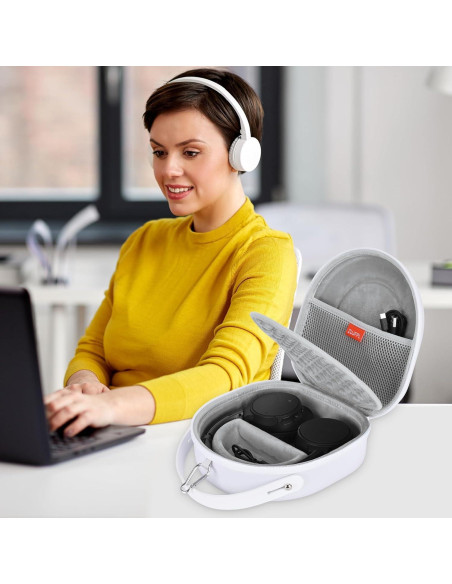 Funda Dura EVA ZUJFPL para Auriculares JBL y Sony - Blanca
